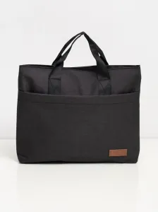 Black cloth laptop bag