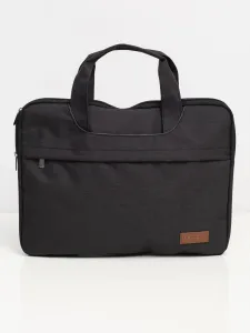 Black Textile Laptop Bag