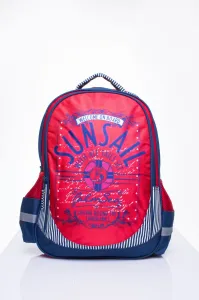Red DISNEY school backpack with sailing motif