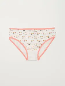 White and peach briefs for a girl #1948606