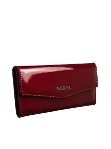 Lacquered wallet BADURA red