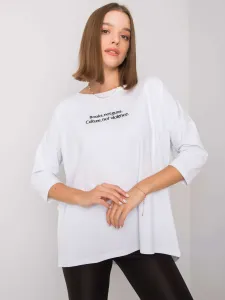 Lady's white blouse with inscription #1240730