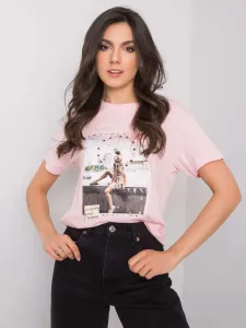 Pink T-shirt with apps #1228561