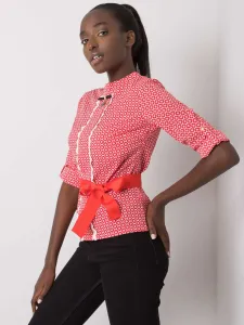 White and red blouse with Tiana pattern #2607975