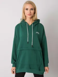 Women's dark green kangaroo sweatshirt #1226608
