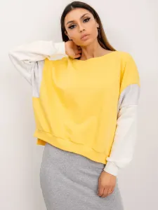 Yellow cotton sweatshirt by RUE PARIS