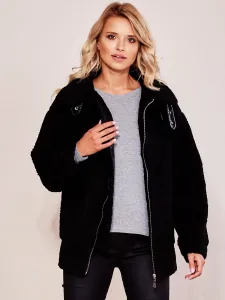 Yups Women's Faux Fur Jacket - Black #1275457