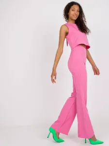 Pink two-piece elegant set with short top #1869867