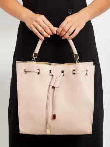 Lady's pink bag with drawstring