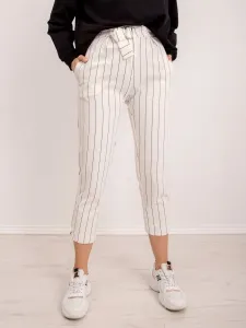BSL White Striped Trousers