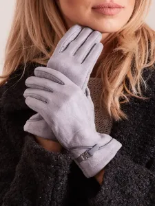 Elegant grey gloves for women #1231989