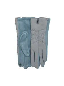 Light gray women's gloves for the winter