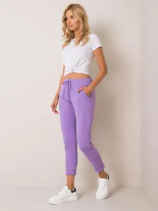 Cotton purple sweatpants
