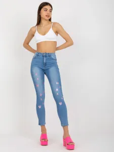 Women's blue jeans slim fit