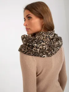 Beige lady's chimney scarf with spots