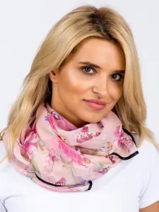 Light pink scarf with bow ties