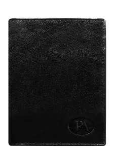 Black classic men's leather wallet #1274832