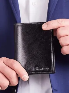 Black elegant vertical wallet