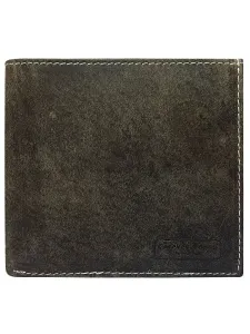 Men's Brown Open Leather Wallet