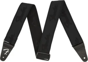 Fender Weighless Strap Running Logo Black