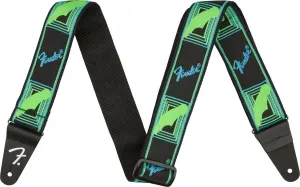Fender Neon Monogram Strap Green/Blue