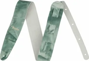 Fender Tie Dye Leather Strap Tracolla Pelle Green