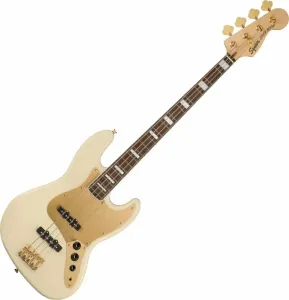 Fender Squier 40th Anniversary Jazz Bass Gold Edition LRL Olympic White