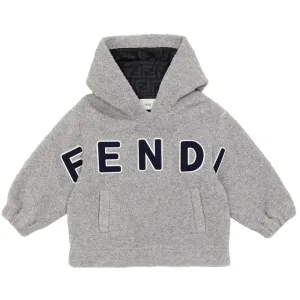 Fendi Boys Logo Hoodie Grey - 10A GREY