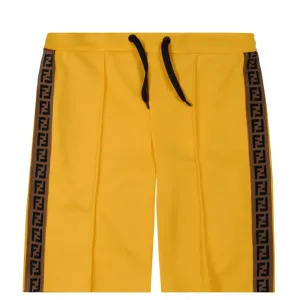 Fendi Boys Bermuda Sweat Shorts Yellow - YELLOW 8Y