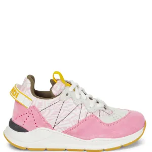 Fendi FF Suede Trim Sneakers Pink - EU39 PINK