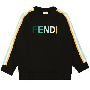 Fendi Boys Multi-coloured Girls Sweater - 6Y BLACK