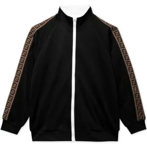 Fendi Boys Tape Logo Sweatshirt Black - BLACK 8Y