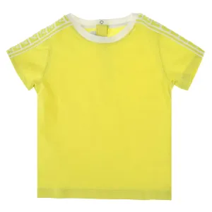 Fendi Baby Boys FF Logo T-shirt Yellow - 18M YELLOW