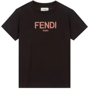 Fendi Girls Maxi T-shirt - 6Y BLACK