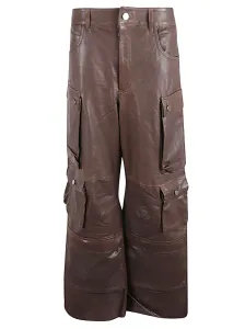 FERMAS.CLUB - Pantalone Cargo In Pelle #2548521