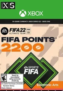 FIFA 22 - 2200 FUT Points Xbox Live Key EUROPE