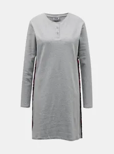 Grey nightgown with FILA lampas