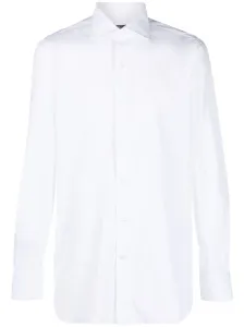 FINAMORE 1925 NAPOLI - Camicia Regular Fit In Cotone Stretch #3118750