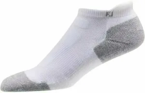Footjoy Techsof Socks Rolltab Womens Calzini White Grey/Blanc Gris S