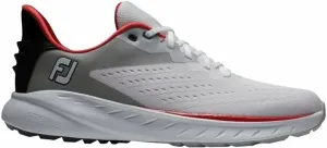 Footjoy Flex XP Mens Golf Shoes White/Black/Red 45