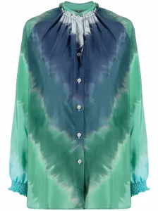 FOR RESTLESS SLEEPERS - Camicia& In Seta Con Stampa Tie-dye #1782660