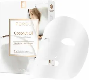 FOREO Maschera in tessuto nutriente per pelli disidratate Coconut Oil (Nourishing Sheet Mask) 3 x 20 g