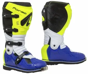 Forma Boots Terrain Evolution TX Yellow Fluo/White/Blue 39 Stivali da moto