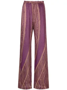 FORTE FORTE - Pantalone A Zampa In Jersey Jacquard Lurex #3075985