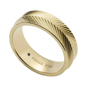 Fossil Elegante anello placcato oro Harlow JF04118710 53 mm