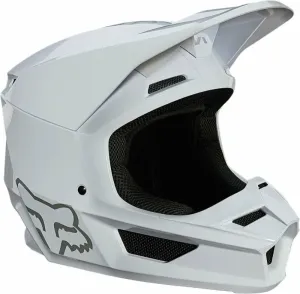 FOX V1 Plaic Helmet White S Casco