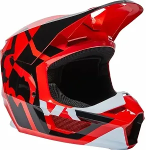 FOX Youth V1 Lux Helmet Fluo Red YL Casco