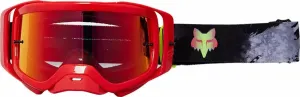 FOX Airspace Dkay Mirrored Lens Goggles Fluorescent Red Occhiali moto