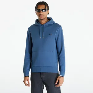 FRED PERRY Tipped Hooded Sweatshirt Midnight Blue