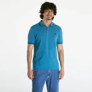 FRED PERRY Twin Tipped Shirt Ocean/ Navy #3147727